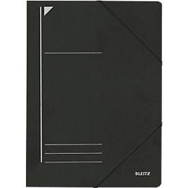 LEITZ® Eckspannmappe, DIN A4, Gummizugverschluss, schwarz