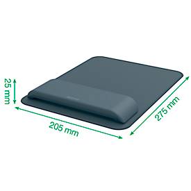 Leitz Ergo Mauspad und Handgelenkauflage, ergonomisch, 2 Höheneinstellungen, B 200 x T 260 x H 23 mm, samtgrau
