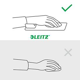 Leitz Ergo Mauspad und Handgelenkauflage, ergonomisch, 2 Höheneinstellungen, B 200 x T 260 x H 23 mm, samtgrau