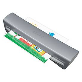 Leitz iLAM Home Office A3 – Laminiergerät, 2 Min, 75–125 µm, Anti‑Stau, Auto‑Off 15 min, DIN A4, silber/weiß