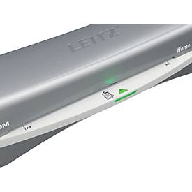 Leitz iLAM Home Office A4 – 2 Min Warm‑up, 45 s/A4, 75–125 µm, SMART‑LED, Anti‑Stau, Auto‑Off 15 min, Starterset 5×A4