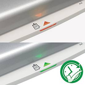Leitz iLAM Home Office A4 – 2 Min Warm‑up, 45 s/A4, 75–125 µm, SMART‑LED, Anti‑Stau, Auto‑Off 15 min, Starterset 5×A4