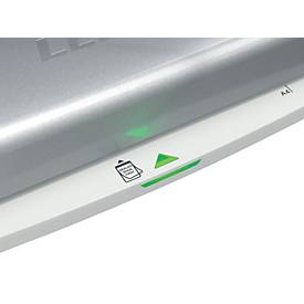 Leitz iLAM Home Office A4 – 2 Min Warm‑up, 45 s/A4, 75–125 µm, SMART‑LED, Anti‑Stau, Auto‑Off 15 min, Starterset 5×A4