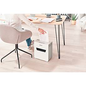 Leitz IQ 3M Protect Premium Aktenvernichter P5, Mikroschnitt 2 x 15 mm, 10 l, 3 Blatt Schnittleistung, Anti-Papierstau-Technologie, weiß