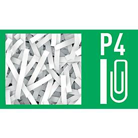 Leitz IQ Autofeed Office 300 Aktenvernichter P4, Vollautomatik, Partikelschnitt 4 x 30 mm, 60 lr, 300 Blatt Schnittleistung, mit Rollen, weiß
