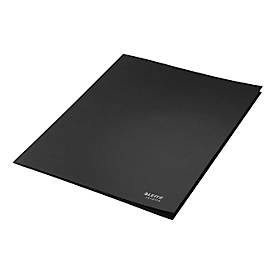 Leitz® Jurismappe Recycle, Format A4, für bis zu 250 Blatt, 3 Einschlagklappen, 100 % recycelbar, Blauer Engel, Recyclingkarton, schwarz
