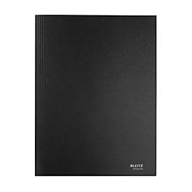Leitz® Jurismappe Recycle, Format A4, für bis zu 250 Blatt, 3 Einschlagklappen, 100 % recycelbar, Blauer Engel, Recyclingkarton, schwarz