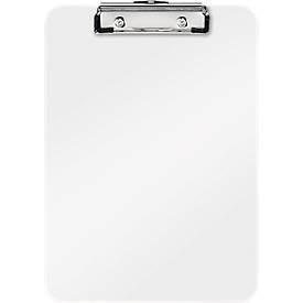 LEITZ® Klemmbrett WOW 3971, DIN A4, Polystyrol, mit Aufhängeöse, weiß