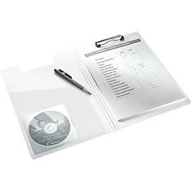 LEITZ® Klemmmappe Active Wow, DIN A4, PP, mit Klemmbügel, pink