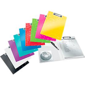 LEITZ® Klemmmappe Active Wow, DIN A4, PP, mit Klemmbügel, pink