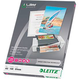 LEITZ® Laminierfolien iLAM, DIN A3, 125 mic, 100 Stück