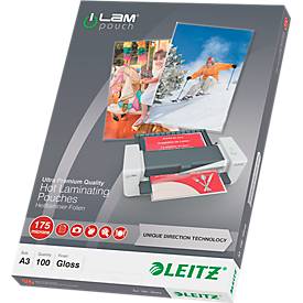 LEITZ® Laminierfolien iLAM, DIN A3, 175 mic, 100 Stück