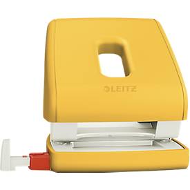 Leitz® Locher 5004 Cosy, für bis zu 30 Blatt, minimalistisches Design, gelb