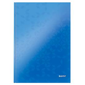 LEITZ Notizbuch WOW 4625, DIN A4, liniert, blau