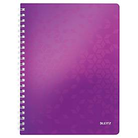 LEITZ Notizbuch WOW 4638, DIN A4, kariert, violett