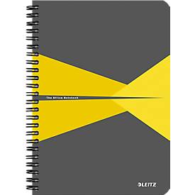 LEITZ® Office Collegeblock 445800 DIN A5, laminierter Einband, kariert, gelb