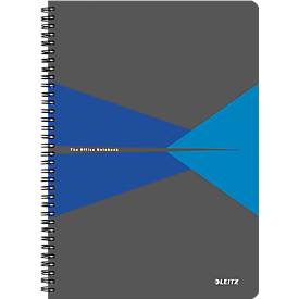 LEITZ® Office Collegeblock 449500 DIN A4, PP, kariert, blau