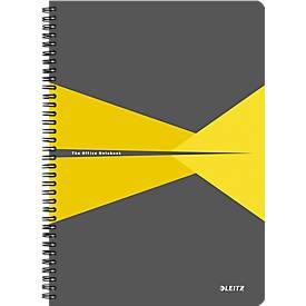 LEITZ® Office Collegeblock 449500 DIN A4, PP, kariert, gelb