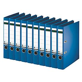 LEITZ® Ordner 1007/1008, DIN A4, Rückenbreite 52 mm, 10 Stück, blau