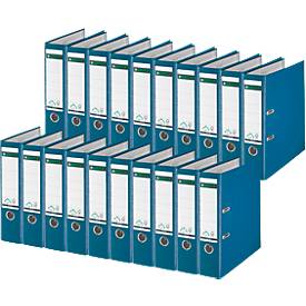 LEITZ® Ordner 1010, DIN A4, Rückenbreite 80 mm, 20 Stück, blau