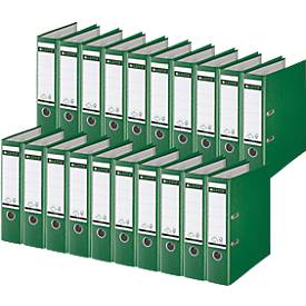 LEITZ® Ordner 1010, DIN A4, Rückenbreite 80 mm, 20 Stück, grün