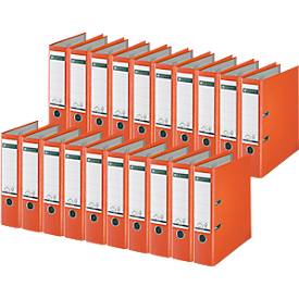 LEITZ® Ordner 1010, DIN A4, Rückenbreite 80 mm, 20 Stück, orange