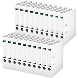 LEITZ® Ordner 1015, DIN A4, Rückenbreite 52 mm, 20 Stück, weiß