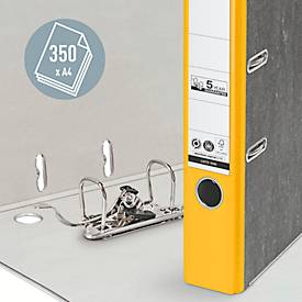 LEITZ® Ordner 1050, DIN A4, Rückenbreite 52 mm, 20 Stück, gelb