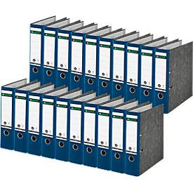 LEITZ® Ordner 1080, DIN A4, Rückenbreite 80 mm, 20 Stück, blau