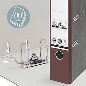 LEITZ® Ordner 1080, DIN A4, Rückenbreite 80 mm, 20 Stück, braun