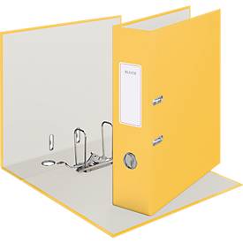 Leitz® Ordner 180° Cosy, A4, 180°-Präzisionsmechanik, Schreibschild & Griffloch, Rückenbreite 80 mm, gelb