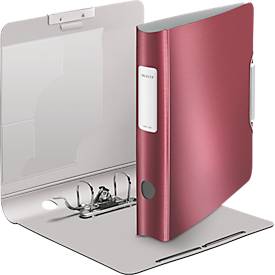 LEITZ® Ordner Active Style, DIN A4, Rückenbreite 65 mm, 5 Stück, granat rot