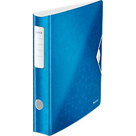 LEITZ® Ordner Active WOW, DIN A4, Rückenbreite 65 mm, blau