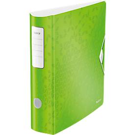 LEITZ® Ordner Active WOW, DIN A4, Rückenbreite 82 mm, 5 Stück, grün