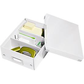 LEITZ® Organisationsbox Click + Store, klein, weiß