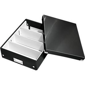 LEITZ® Organisationsbox Click + Store, mittel, schwarz