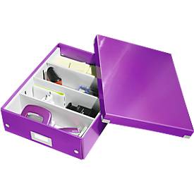 LEITZ® Organisationsbox Click + Store, mittel, violett