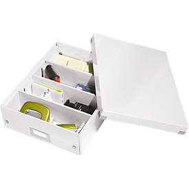 LEITZ® Organisationsbox Click + Store, mittel, weiß