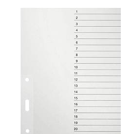 LEITZ® Papier-Register, DIN A4, Nr. 1231, 1-31 (31 Blätter)