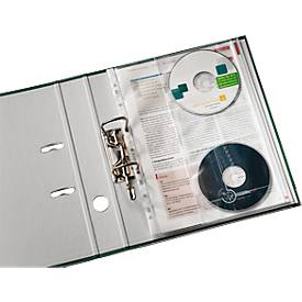 LEITZ® Prospekthülle 4761 mit CD-Klappe, DIN A4, oben offen, 5 Stück