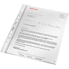 LEITZ® Prospekthüllen 4796, DIN A4, oben offen, 100 Stück, genarbt, transparent