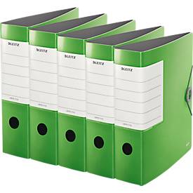 LEITZ® Qualitätsordner SOLID, DIN A4, Rückenbreite 82 mm, 5 Stück, hellgrün