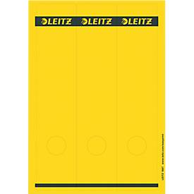 LEITZ® Rückenschilder lang, PC-beschriftbar, Rückenbreite 80 mm, selbstklebend 75 St., gelb