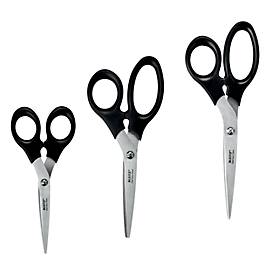 LEITZ® Schere 5425, ergonomischer Griff, für Links-/Rechtshänder geeignet, L 200 mm, rostfreier Stahl/Kunststoff, schwarz