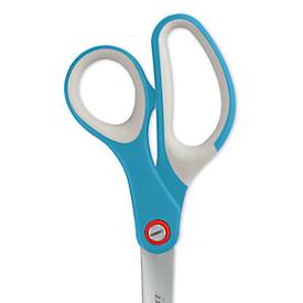 LEITZ® Schere Cosy Titan 5332, ergonomischer Griff, für Links/Rechtshänder, L 205 mm, titanbeschichteter Stahl/Kunststoff, blau