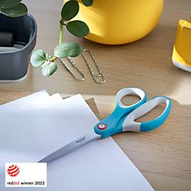LEITZ® Schere Cosy Titan 5332, ergonomischer Griff, für Links/Rechtshänder, L 205 mm, titanbeschichteter Stahl/Kunststoff, blau