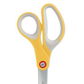 LEITZ® Schere Cosy Titan 5332, ergonomischer Griff, für Links/Rechtshänder, L 205 mm, titanbeschichteter Stahl/Kunststoff, gelb