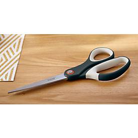 LEITZ® Schere Cosy Titan 5332, ergonomischer Griff, für Links-/Rechtshänder, L 205 mm, titanbeschichteter Stahl/Kunststoff, samtgrau
