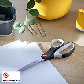 LEITZ® Schere Cosy Titan 5332, ergonomischer Griff, für Links-/Rechtshänder, L 205 mm, titanbeschichteter Stahl/Kunststoff, samtgrau