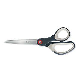 LEITZ® Schere Cosy Titan 5332, ergonomischer Griff, für Links-/Rechtshänder, L 205 mm, titanbeschichteter Stahl/Kunststoff, samtgrau